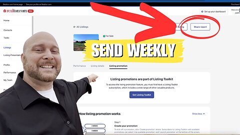 REALTORs - Easily Send Your Seller’s Their Listing Reports WEEKLY with Realtor dot com