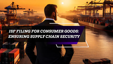 Mastering Importer Security Filing: A Must-Know for Importing Consumer Goods