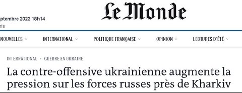 Point sur la contre-offensive de Kharkov (Kharkiv)