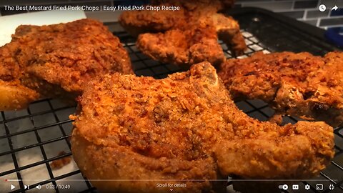 Flavorful Mustard Fried Pork Chops | Easy-to-Make Fried Pork Chop Recipe