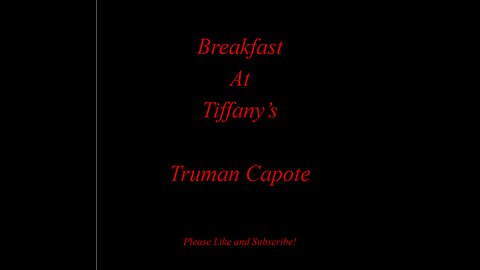 Breakfast At Tiffany's - Truman Capote - Full Audiobook