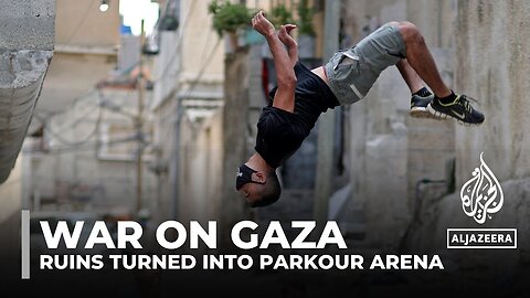 Parkour athletes in Rafah turns ruins of destroyed neighborhoods into sporting arena