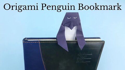 Origami Penguin Bookmark Tutorial - DIY Easy Paper Crafts