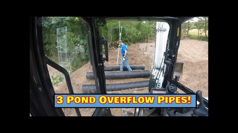 My biggest pond ever-the new 36" Godzilla bucket on the Bobcat e42 mini excavator PART 3