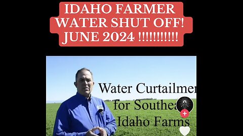 Idaho Water Shut Off Order - Deep State Back Stabbers !!!