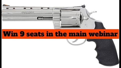 COLT ANACONDA 44 MAG 6'' MINI #1 FOR 9 SEATS IN THE MAIN WEBINAR