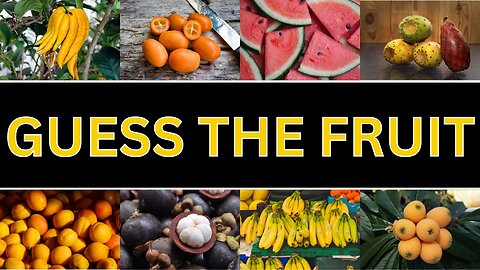 Guess the Fruit Quiz | Guess the Name of the Fruit (100 Different Types of Fruit)