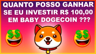 QUANTO POSSO GANHAR INVESTINDO 100 REAIS EM BABY DOGECOIN