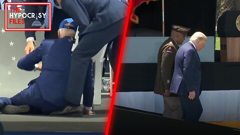 The Biden Fall vs. The Trump Ramp Walk