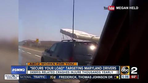 MDTA targeting Maryland drivers in "Secure Your Load" campaign