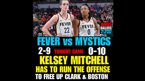 WNBAB #29 WNBA FEVER vs MYSTICS. Who will Win tonight?