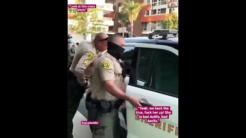 SOCAL ANTIFA #NAZI FASH GETS ARRESTED #HOGTIED￼