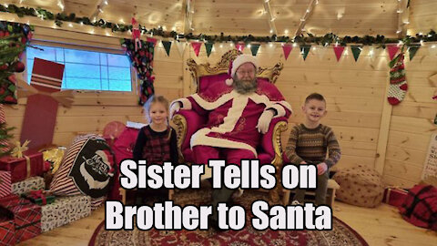 Daughter Tells Santa🎅 That Brother is bad Reaction 🙄