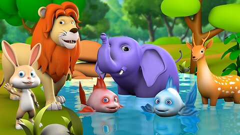 Machli ki Sukha Talab Hindi Moral Stories for Kids 3D Animated Story सूखा तालाब कहानी Animal Tales