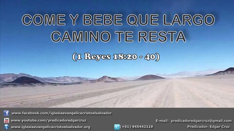 Enseñanzas Bíblicas: 1ra Reyes 18:20-40 - EDGAR CRUZ MINISTRIES