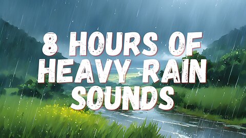 8 Hours of Heavy Night Rain, Rain Sounds for Deep & instant Sleeping | #calming #sleepmusic #sleep