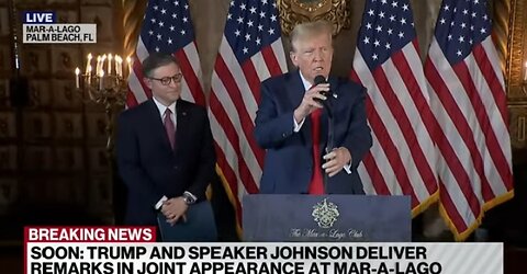 Trump holds Mara-a-Lago joint appearance with Johnson