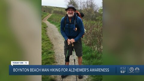 Boynton Beach man hiking Appalachian Trail for Alzheimer's awareness