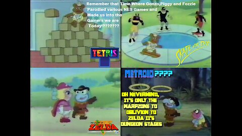 References to Tetris,Skate or Die and Zelda in an Episode of the 80's Muppet babies Cartoon