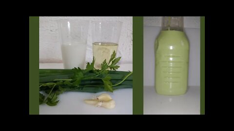 Molho verde caseiro com apenas 4 ingredientes