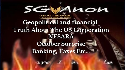 SGAnon - US CORP, Geopolitical & Financial, Jekyll Island & More