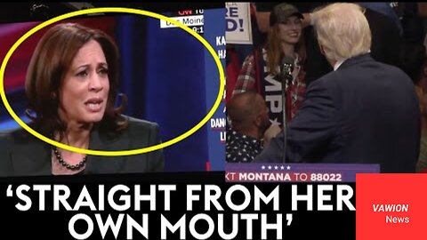 Don t Take My Word For It... : Trump Plays Clips Of Harris s Past Statements On Jumbotron At Rally