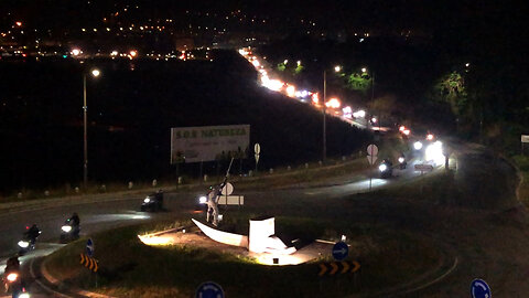 Concentração Motard Foz do Lima, Motorcycle Rally crossing the bridge in Viana do Castelo, 2023