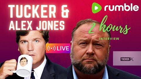 Tucker Carlson and Alex Jones