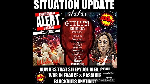 SITUATION UPDATE: EBS ALERT! PP NUCLEAR ATTACK WARNING! RUMORS THAT SLEEPY JOE DIED & KAMALA ...