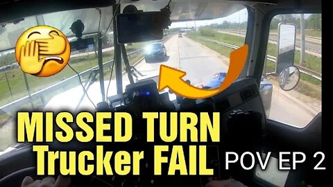 REAL TRUCKING POV #2|Changing KW 900 headlight| Missed Exit Fail