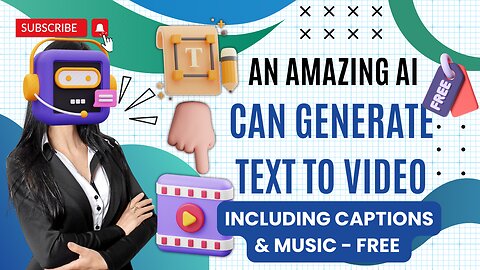 An Amazing AI Tool | Can Create Video From Text | Including Captions & Background Music | For Free