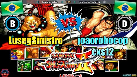 Samurai Shodown II (LusegSinistro Vs. joaorobocopcxs12) [Brazil Vs. Brazil]