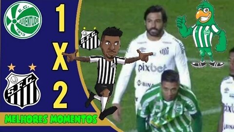 Juventude 1 x 2 Santos | Completo - Melhores Momentos | Brasileirão 2022