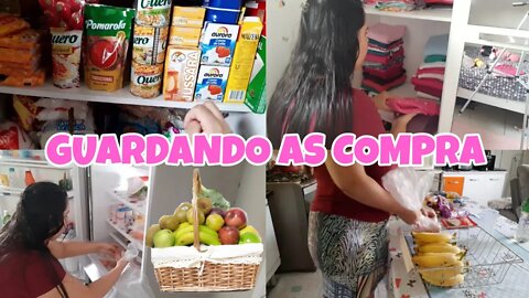 GUARDEI A COMPRA DO MÊS + ORGANIZAÇÃO NO GUARDA ROUPA DA NICOLLY