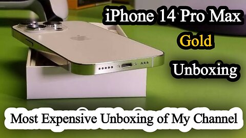 iPhone 14 Pro Max Gold Unboxing || Most Expensive Unboxing Of My Channel || Unboxing in 2023