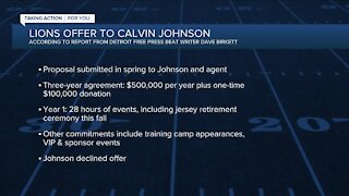 Report: Johnson declines Lions offer