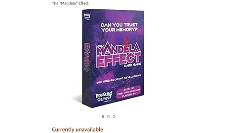 Mandela Effect THE GAME Live Unboxing