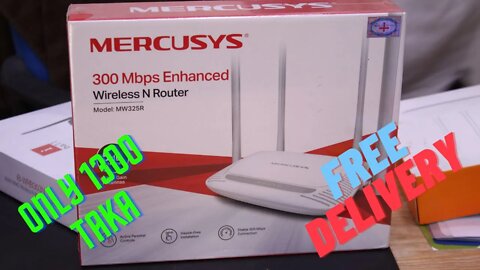 Mercusys MW325R 300Mbps 4 Antenna Wireless Router price in Bangladesh | Only 1300 taka Delivery free