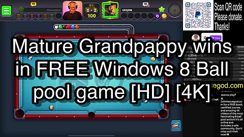 Mature Grandpappy wins in FREE Windows 8 Ball pool game [HD] [4K] 🎱🎱🎱 8 Ball Pool 🎱🎱🎱