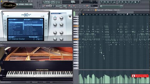 Fl Studio Nexus Guitar And TruePianos, Mozart Sonata No 8 in D major