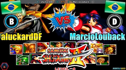 Samurai Shodown II (aluckardDF Vs. MarcioLouback) [Brazil Vs. Brazil]