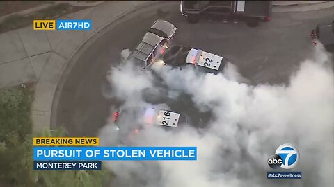 Police chase stolen SUV in LA