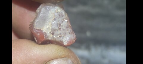 3 Stones - Amber, A Winged Insect Fossil, And A Crazy Beautiful Stone With Opal