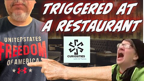 OLD LADY TRIGGERED at restaurant over my T-SHIRT!