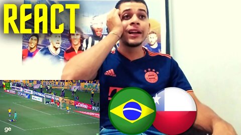 REACT BRASIL 4 X 0 CHILE | ELIMINATÓRIAS