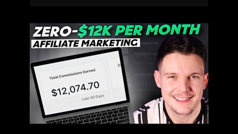 Free tutorial to make $12,000/month from affiliate marketing