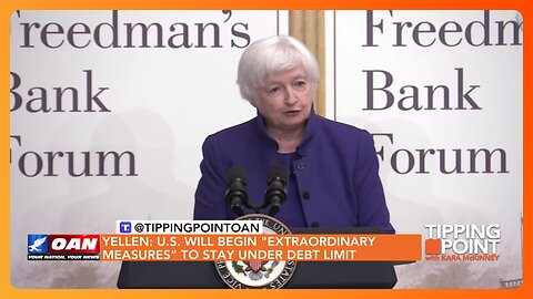 Tipping Point - Yellen: U.S. Will Begin "Extraordinary Measures" To Stay Under Debt Limit