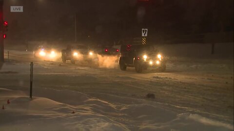 Snow coming down in Aurora, but not the best kind for snowmen