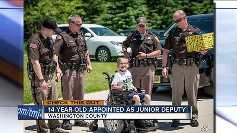 Washington County Sheriff's Office swears in junior deputy