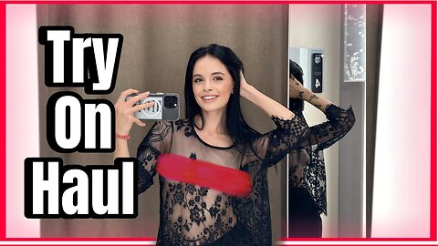 [4K] Transparent Outfits In Dressing Room | TRY ON HAUL shopping with Karina New clothes